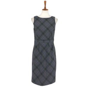 Merona Plaid Sheath Dress, Size 8